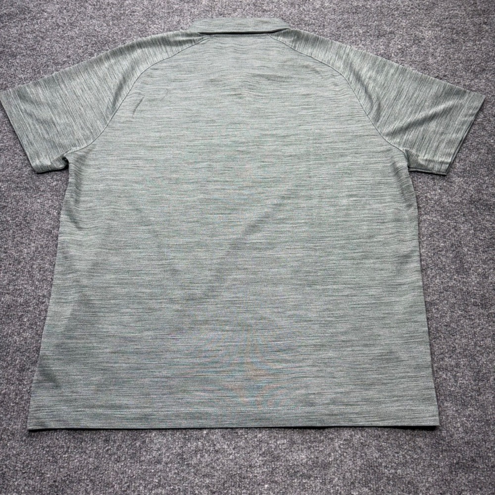 UNTUCKit Hannifer Polo Shirt Mens XL Dark Green Space Dye Performance 41486 - Picture 7 of 8